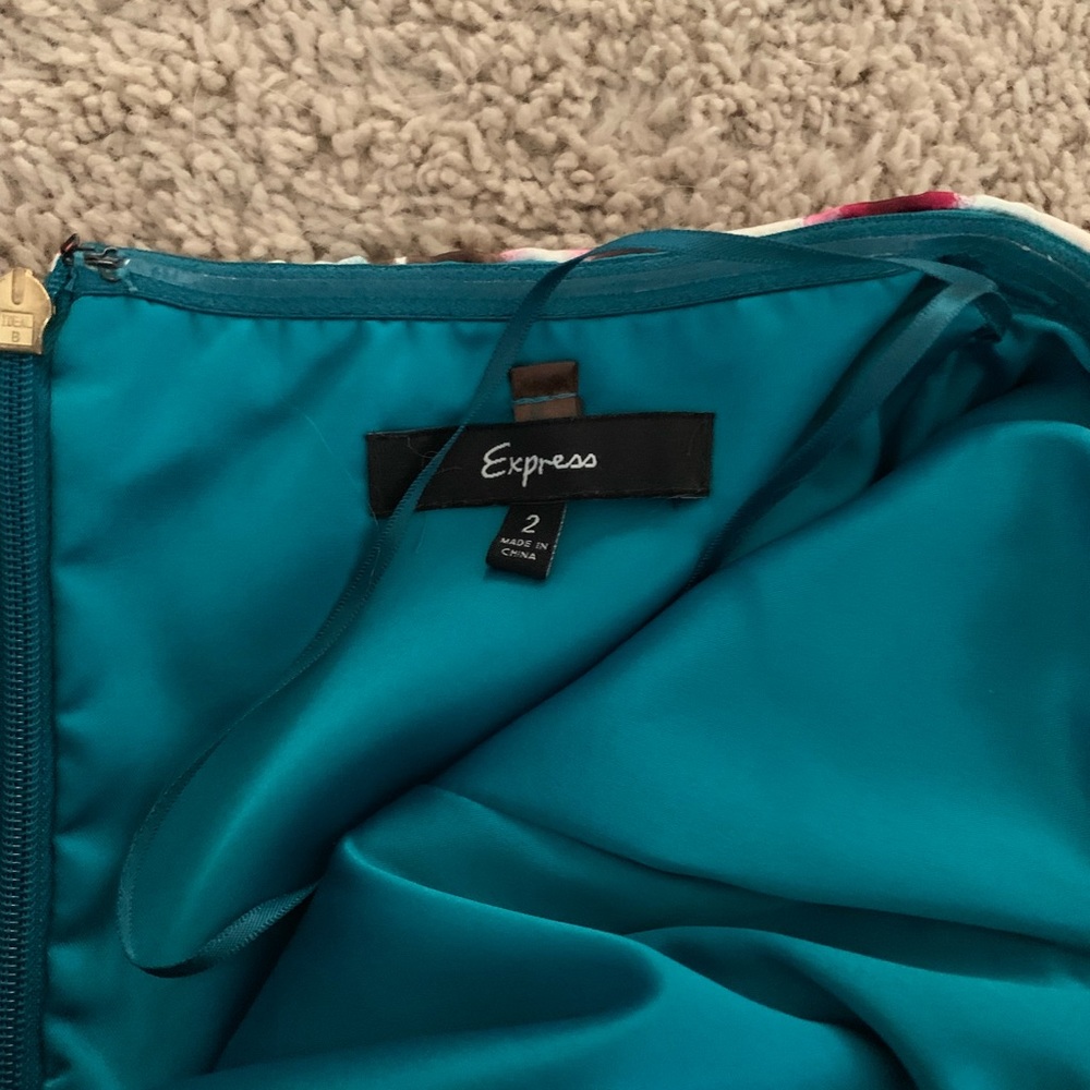 Express Strapless Dress Sz 2 - Picture 3 of 4